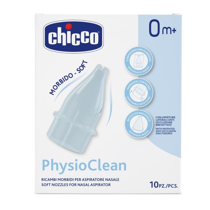 Weiche Ersatzteile für Nasensauger PhysioClean Chicco® 10 Stück