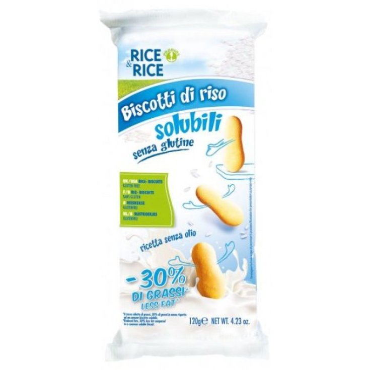 Reis & Reis Glutenfreie lösliche Reiskekse Probios 120g