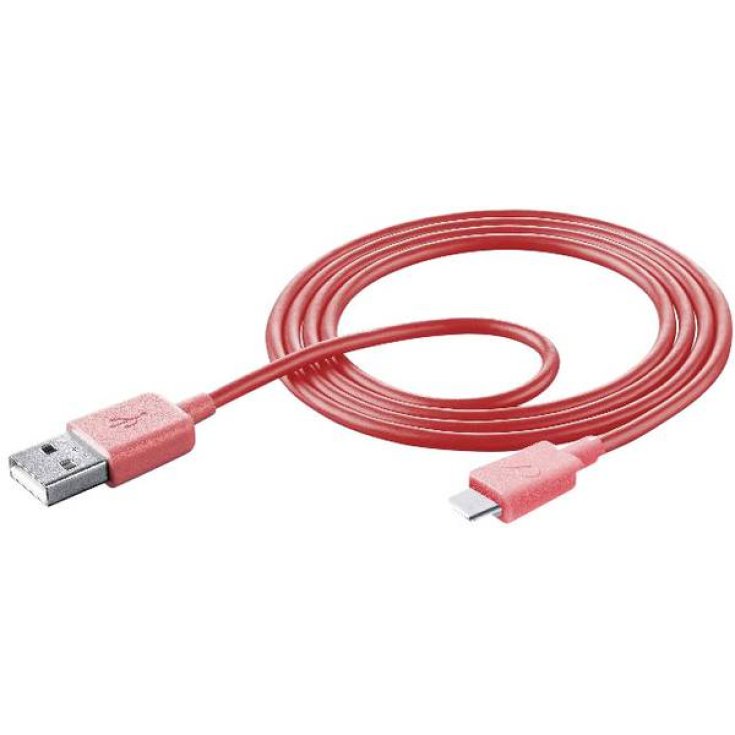 Smart USB 2.0 USB-C Cellularline 1 Rosa Datenkabel 1m