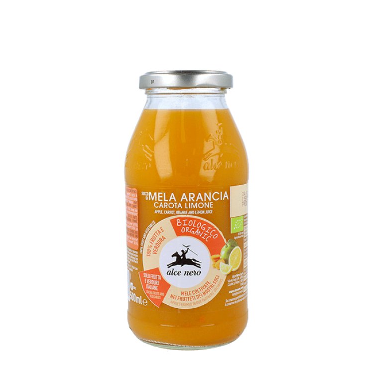 Saft 100% Apfel Orange Karotte Zitrone Bio Alce Nero 500ml