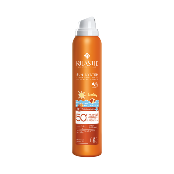 SunSystem Baby Transparent Spray Nasse Haut SPF 50+ Rilastil® 200ml