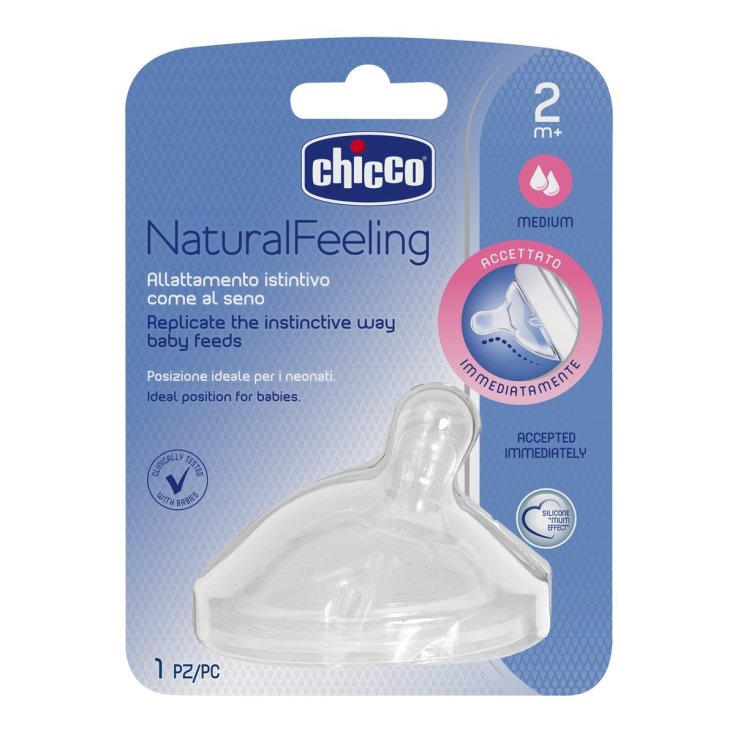 Chicco® NaturalFeeling 2m + (mittlerer Durchfluss) Sauger