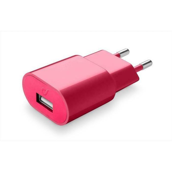 USB-Ladegerät 2A rot Cellularline 1 rotes Ladegerät