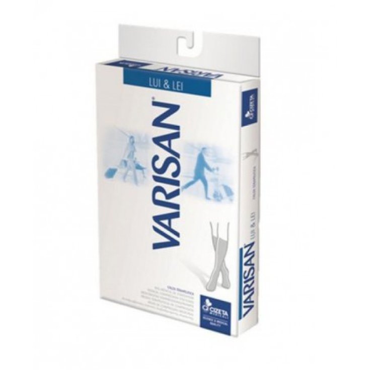 Varisan® Lui & Lei 15-20 mmHg Kniestrümpfe aus Seide Farbe Grau Größe 1 Cizeta