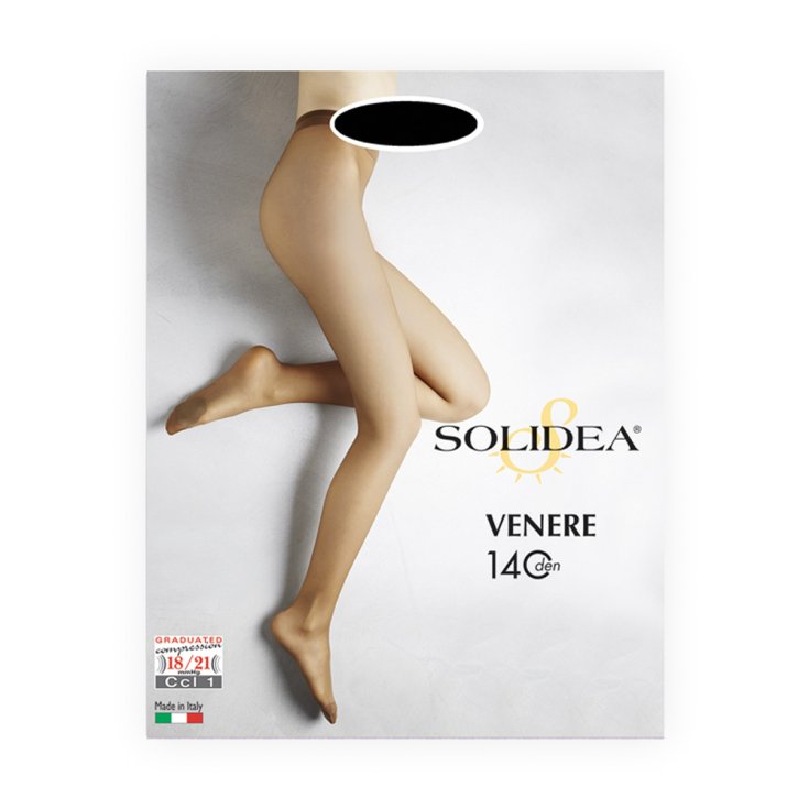 Venere Solidea® 140 Den All Nude Strumpfhose Farbe Camel Größe 2-M 1 Paar