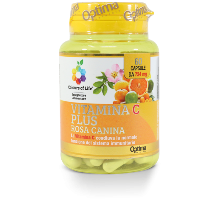 Vitamin C Plus mit Hagebutte Colors Of Life® Optima Naturals 60 Kapseln