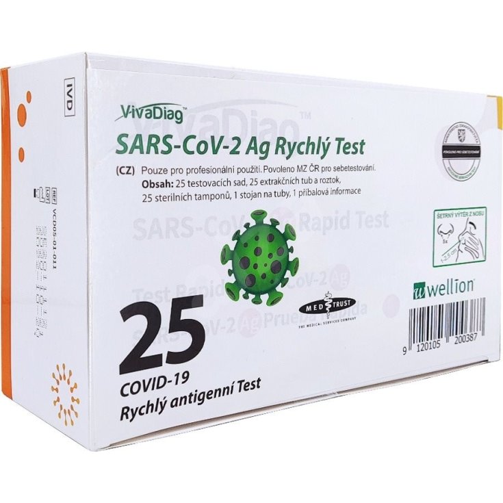 VivaDiag SARS-COV-2 Ag SCHNELLTEST wellion 25 Test