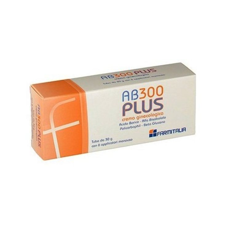 AB300 Plus Farmitalia Gynäkologische Creme 30 g + 6 Einweg-Applikatoren