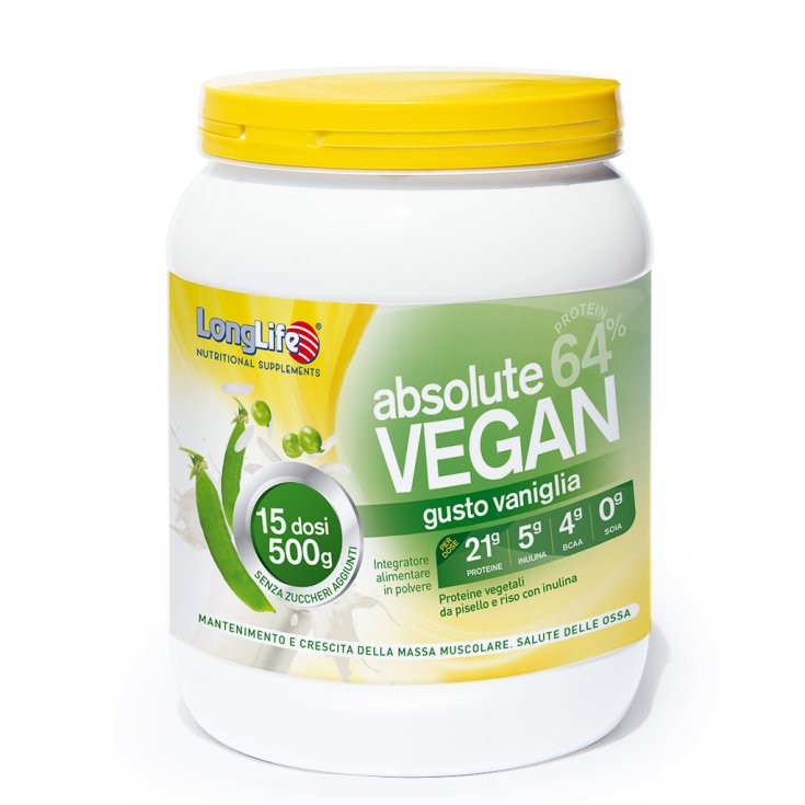 Absolute Vegan 64% LongLife Vanillegeschmack 500g