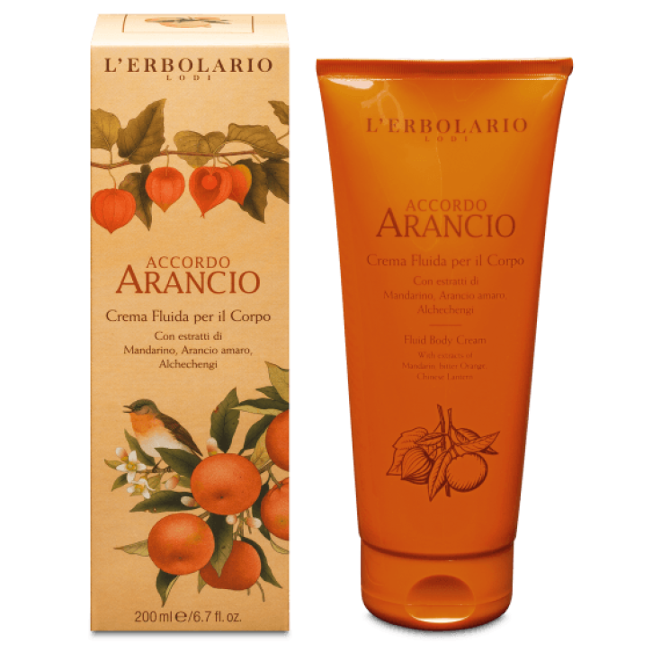 Accordo Arancio Body Fluid Creme L'Erbolario 200ml