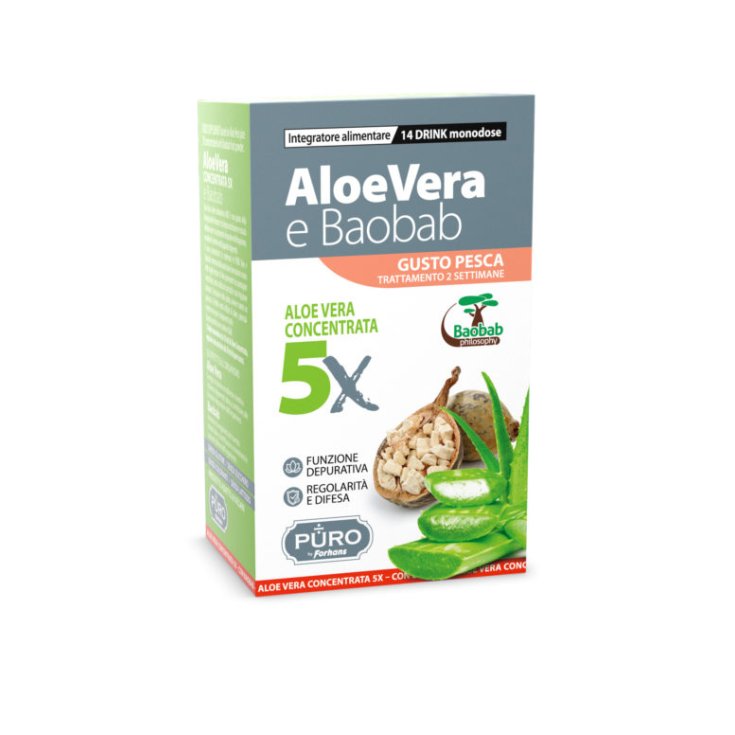 Konzentriertes Aloe Vera 5X und PURE Baobab von Forhans 14 Drink