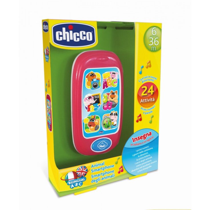 Tier-Smartphone zweisprachig ABC CHICCO 6-36 Monate