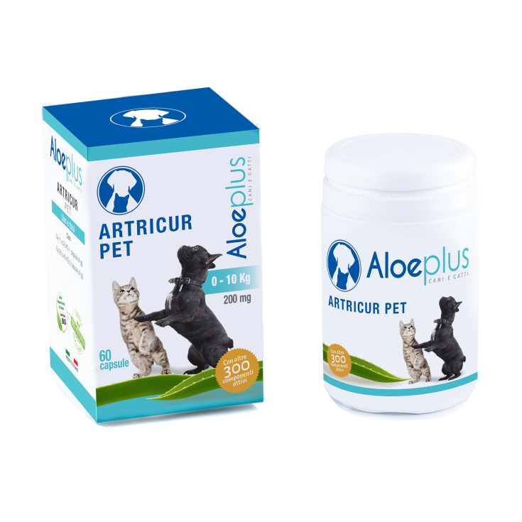 Articur Haustier Hunde und Katzen 0-10 kg Aloeplus 60 Kapseln