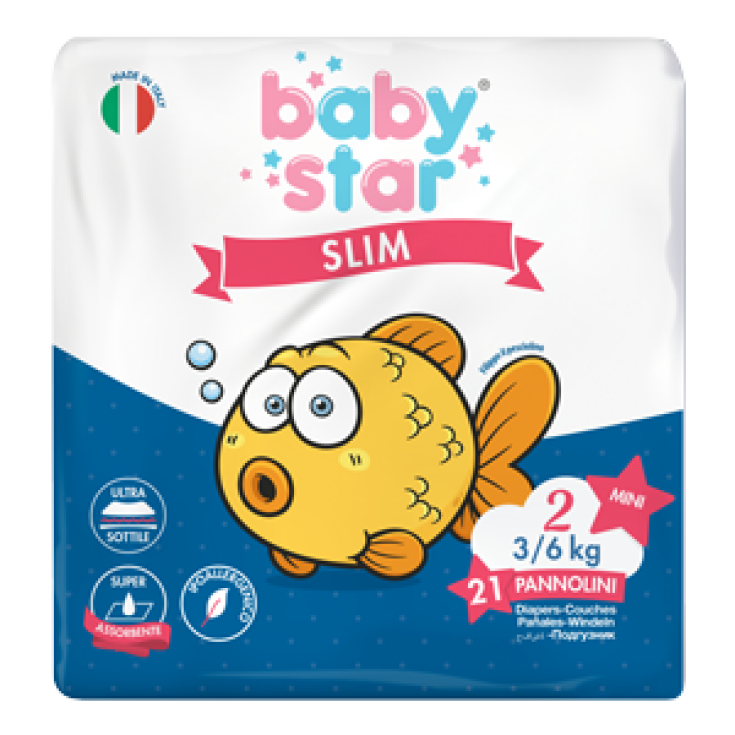 BabyStar Slim Größe 2 (3-6kg) 21 Windeln