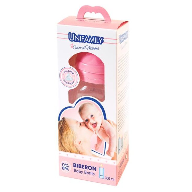 Babyflasche Herz der Mutter Mädchen UniFamily 300ml