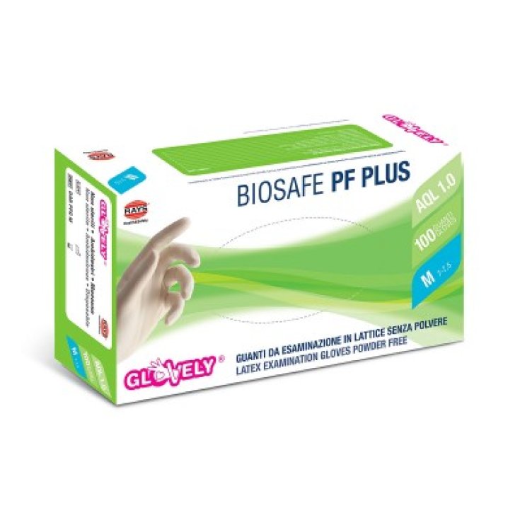 Biosafe PF Plus RAYS 100 Puderfreie Latexhandschuhe Größe M