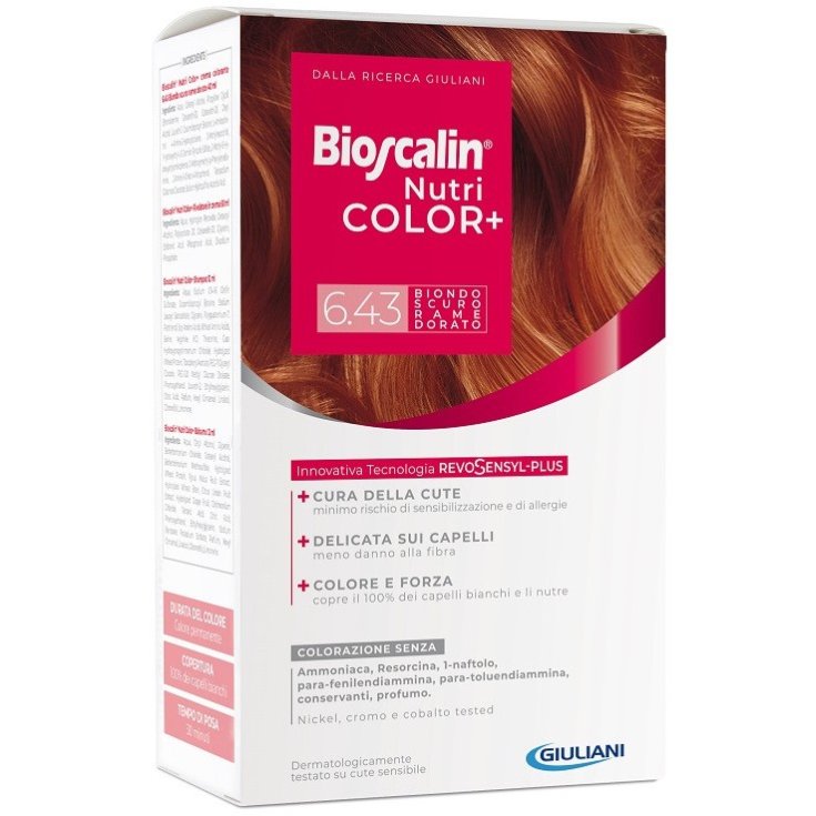 Bioscalin® NutriCOLOR + 6.43 Dunkelblond Goldkupfer Giuliani 1 Coloration