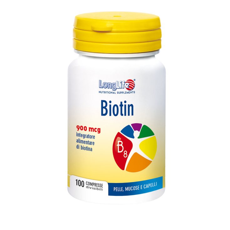 Biotin 900 mcg LongLife 100 teilbare Tabletten
