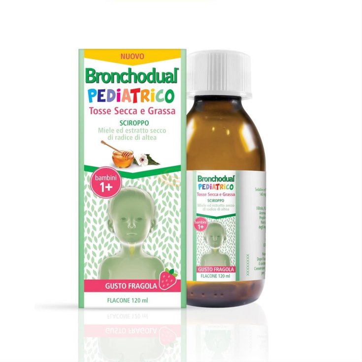 Bronchodual® Pediatric Dry And Oily Hustensaft Erdbeergeschmack 120ml