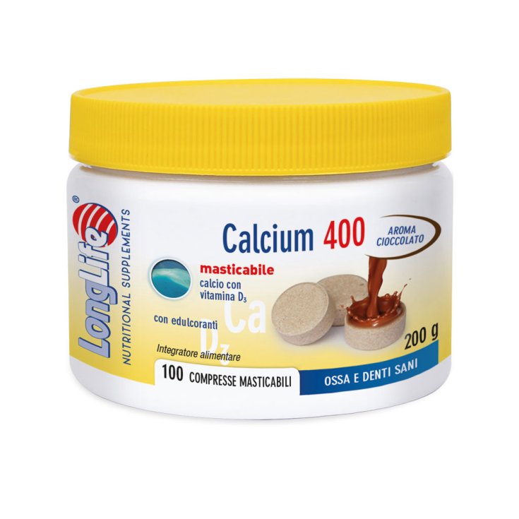 Calcium 400 LongLife Schokolade 100 Kautabletten