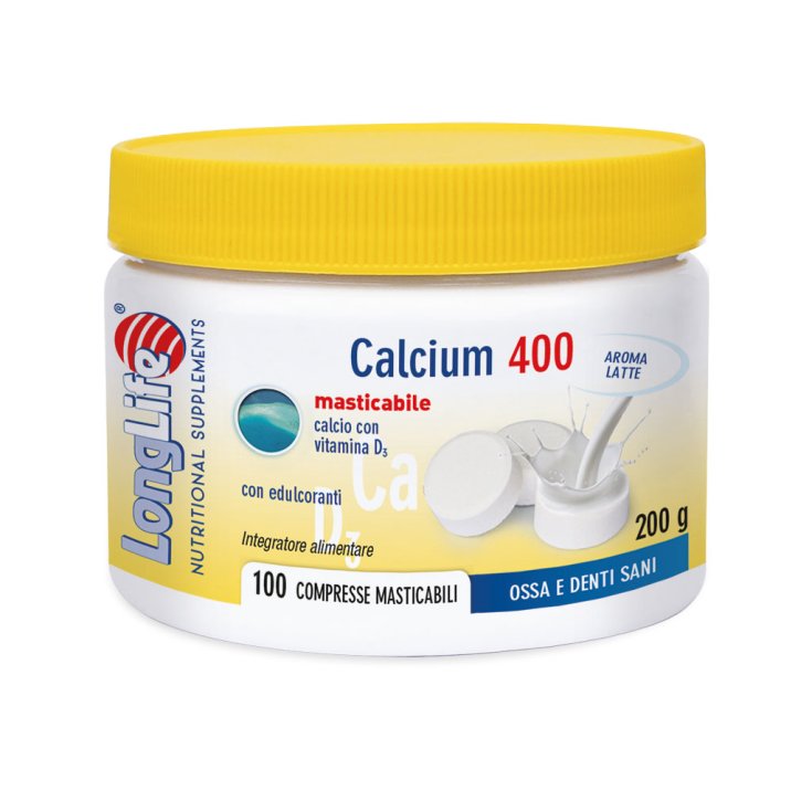 Calcium 400 LongLife Milch 100 Kautabletten