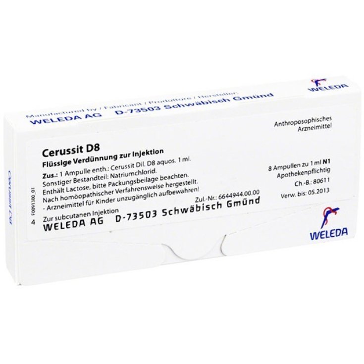 Cerussit D8 Weleda 8 Fläschchen mit 1ml