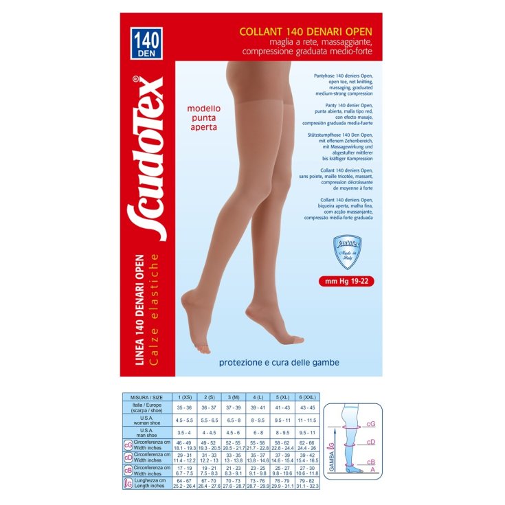 Strumpfhose 140 Open ScudoTex Skin Größe 2