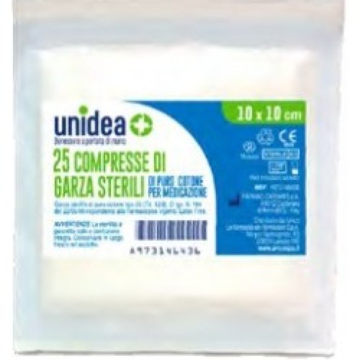 STERILE GAZETABLETTEN unidea 10x10cm 25 Tabletten