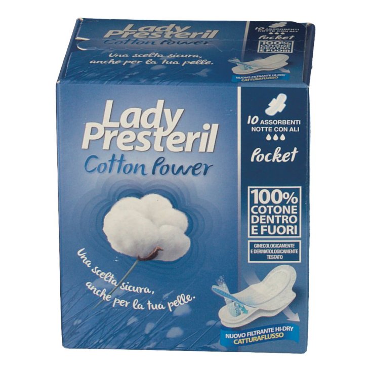 Cotton Power Pocket Lady Presteril 10 Stück