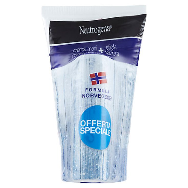 Blaue Handcreme + Neutrogena Lippenstift 50ml