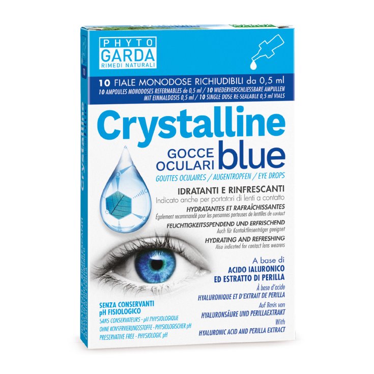 Crystalline Blue Phyto Garda Augentropfen 10 Einzeldosisfläschchen