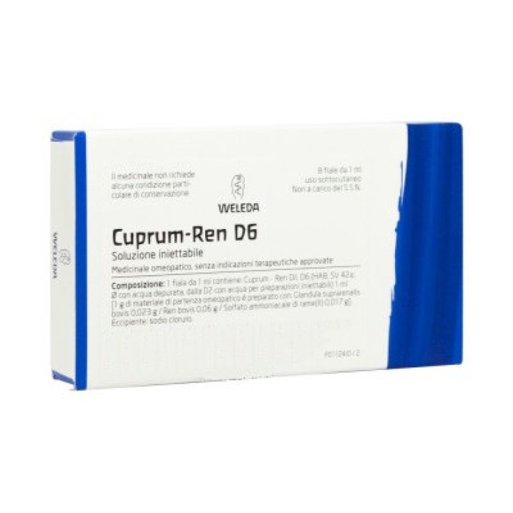 Cuprum-Ren D6 Weleda 8 Fläschchen à 1ml