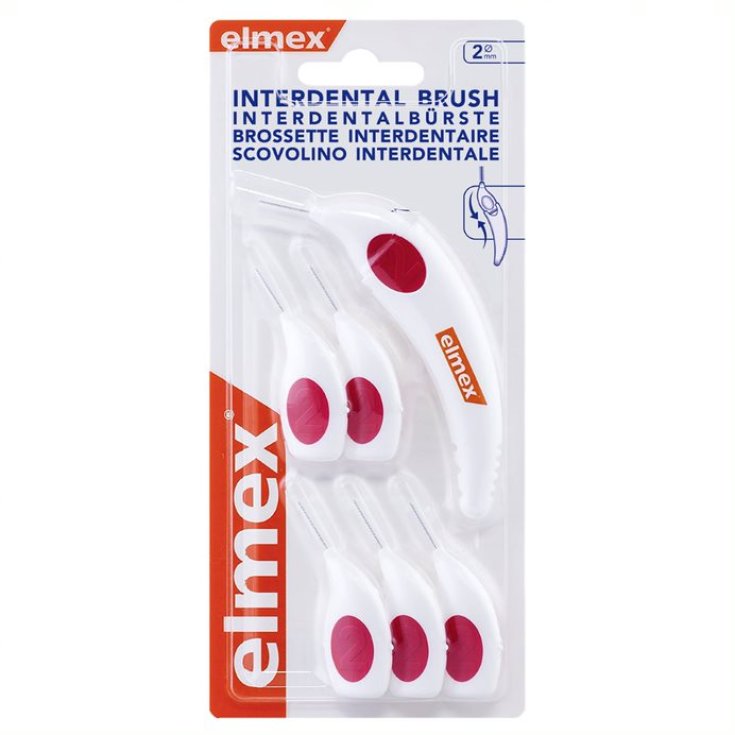 elmex® Interdentalbürste 2mm 6 Köpfe + 1 Griff