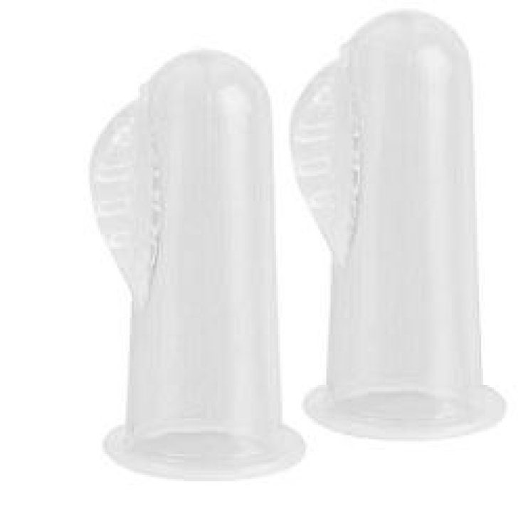 Bebe Confort Soft Silicone Fingerhüte Beißring 2 Fingerhüte