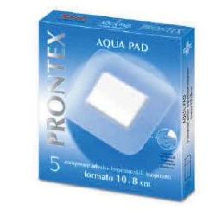 Sicherheit Prontex Aqua Pad selbstklebende wasserdichte Gaze 10 x 8 cm 5 Gaze