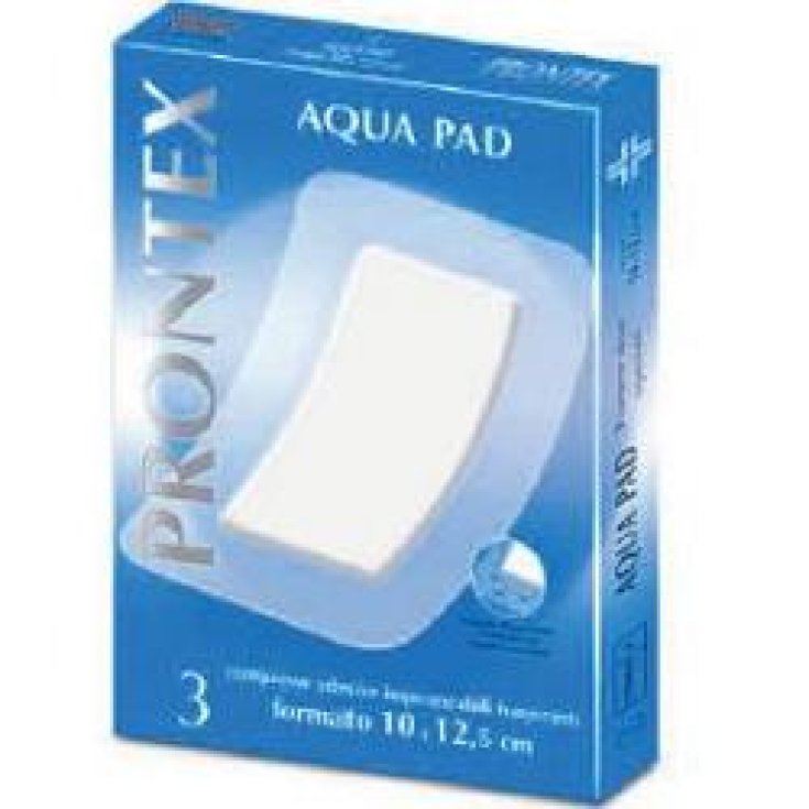 Sicherheit Prontex Aqua Pad selbstklebende wasserdichte Gaze 10 x 12,5 3Garze