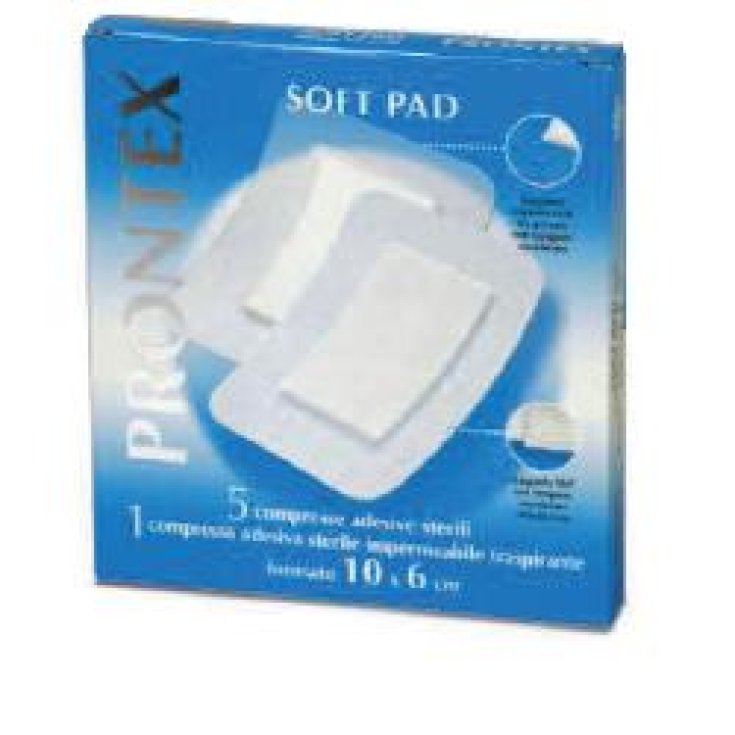 Safety Prontex Soft Pad Selbstklebende Gaze 10x6 6Garze