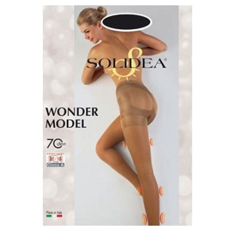 Solidea Wonder Model Strumpfhose 70 Transparente Farbe Camel Größe ML