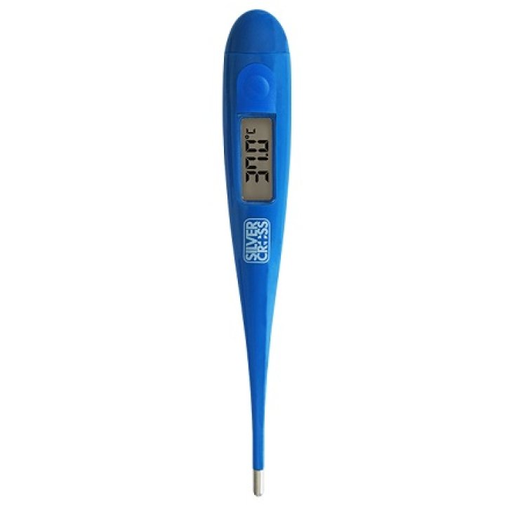 Cromamed Silver Cross Digital Thermometer starre Spitze 1 Stück