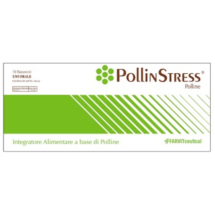 FarvitCeutical Pollin Stress Nahrungsergänzungsmittel 10 Fläschchen mit 10 ml