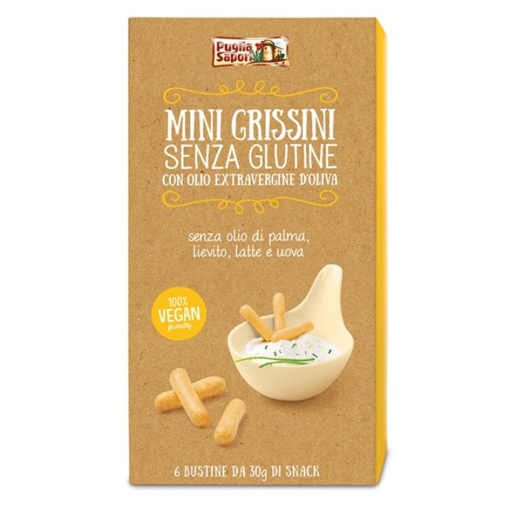 Puglia Sapori Mini-Brotstangen mit Olivenöl glutenfrei 6x30g