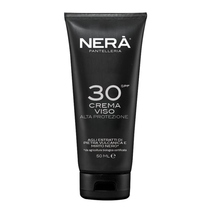 Nerà Pantelleria Gesichtscreme mit hohem Schutz LSF 30 mit Extrakten aus Vulkangestein und schwarzer Myrte 50 ml