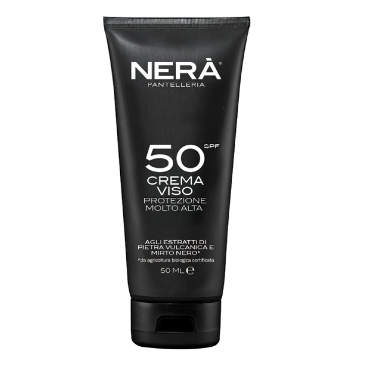 Nerà Pantelleria Gesichtscreme Sehr hoher Schutz LSF 50 mit Extrakten aus Vulkangestein und schwarzer Myrte 50 ml