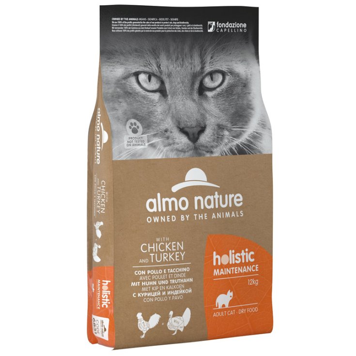 HOLISTIC CAT DRY M POL/TAC12KG