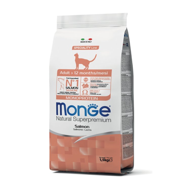 MONGE CAT ERWACHSENER LACHS 1,5KG