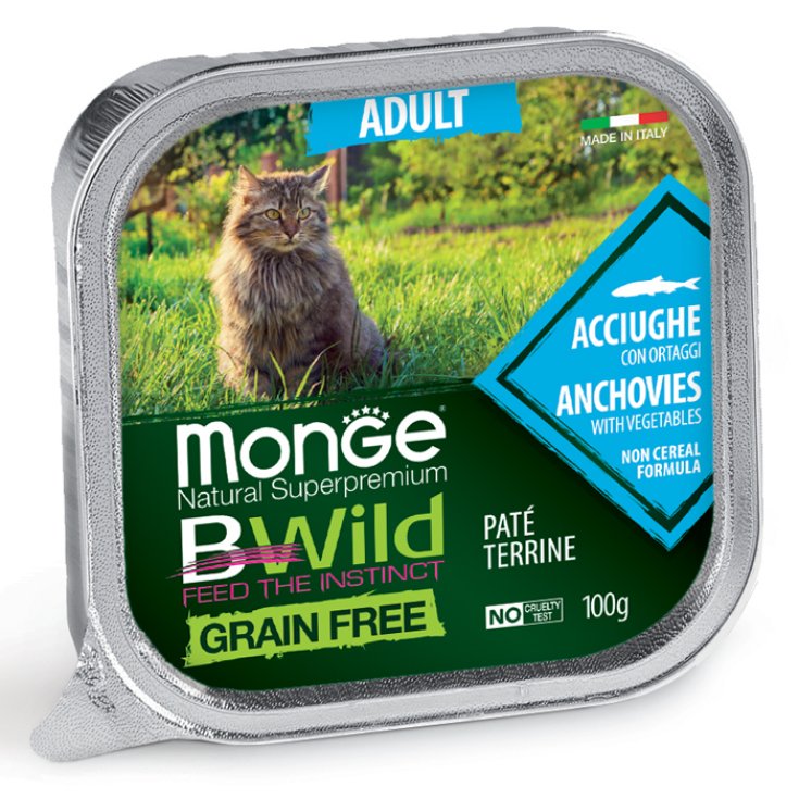 MONGE BWILD KATZE MIT SARDELLEN