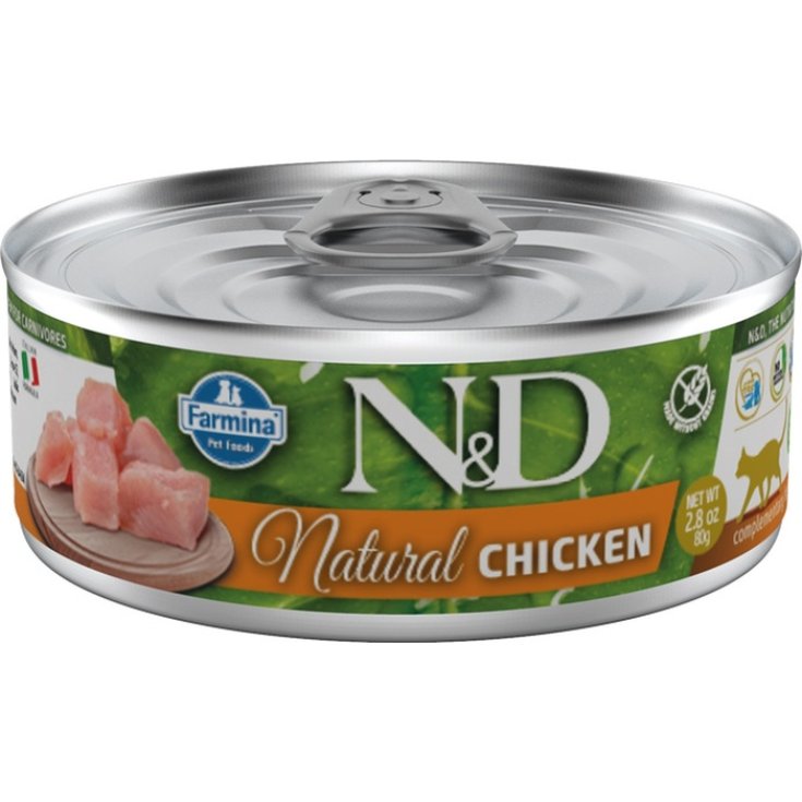 N&D CAT NATURAL HUHN 80G