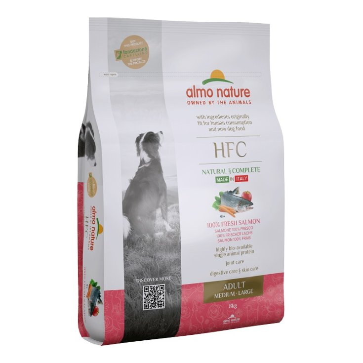 HFC DOG DRY ML AD LACHS 8KG