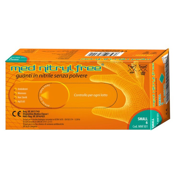 MED NITRYL FREE GUANTO S 100PZ