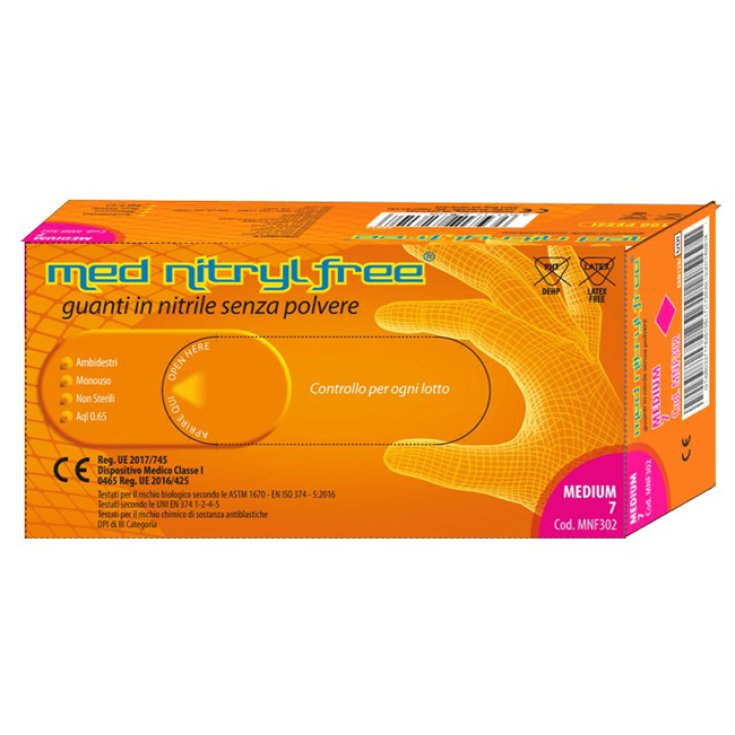 MED NITRYL FREE GUANTO M 100PZ
